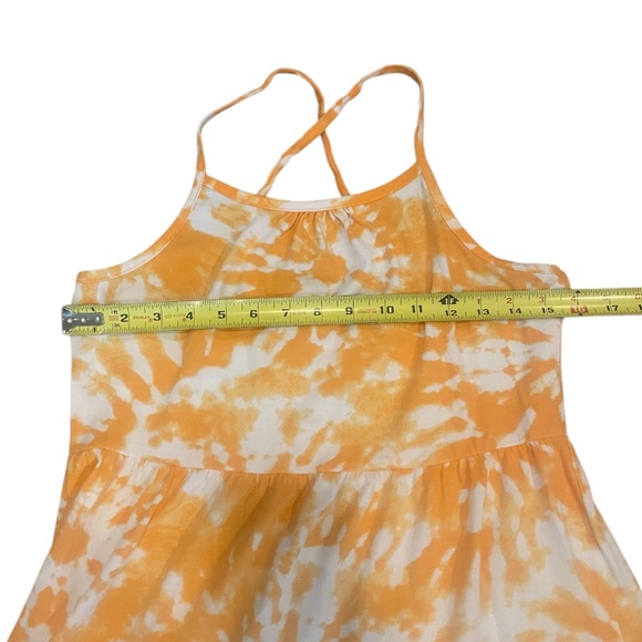 Cat & Jack Yellow Floral Tie Dye Sleeveless Sundress Girl’s Size XL (14/16) - Picture 5 of 7